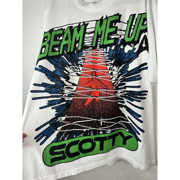 Kid Cudi Beam Me Up Scotty Star Trek T- Shirt NEW Official Merch 2023 XXL 2XL V - Picture 2 of 7